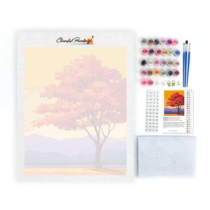 Llama de otoño - Pintar por números