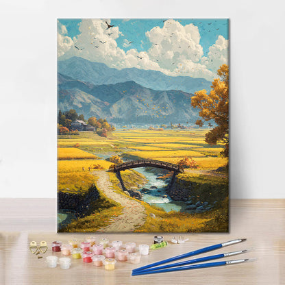 Cosecha dorada - Pintar por números