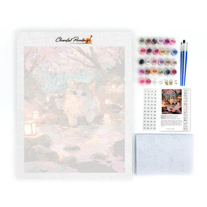 Gato de aguas termales - Pintar por números