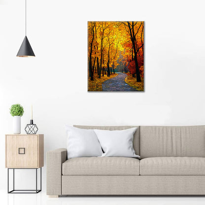 Mosaic Autumn Avenue - Pintar por números