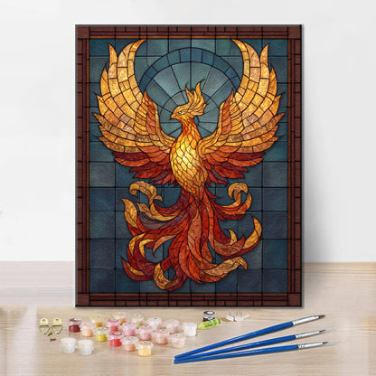 Mosaico Fénix Renacimiento - Pintar por números