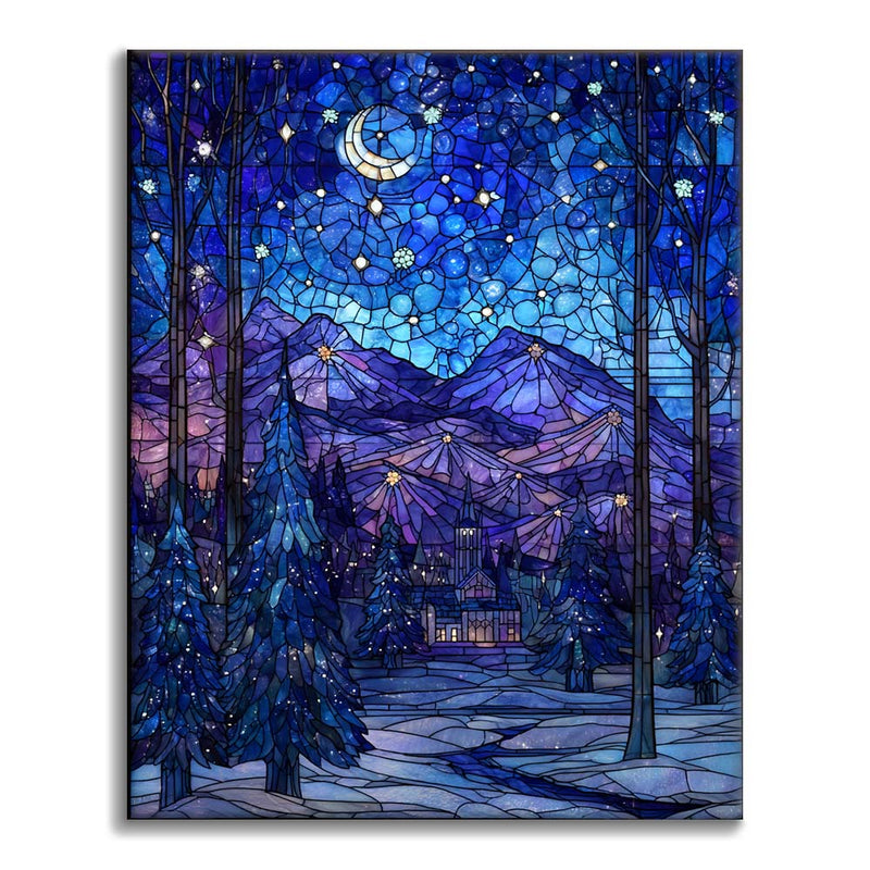 Mosaico Noche Estrellada - Pintar por Números
