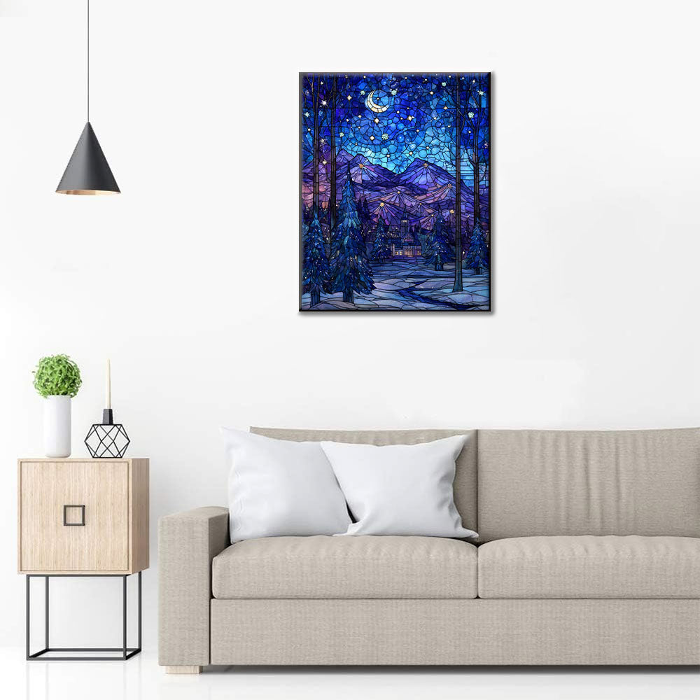 Mosaico Noche Estrellada - Pintar por Números