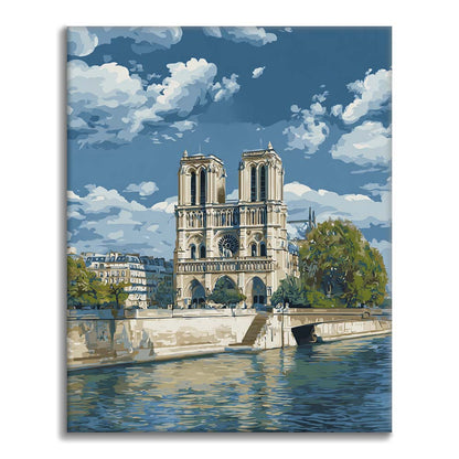 Catedral de Notre Dame - Pintar por números