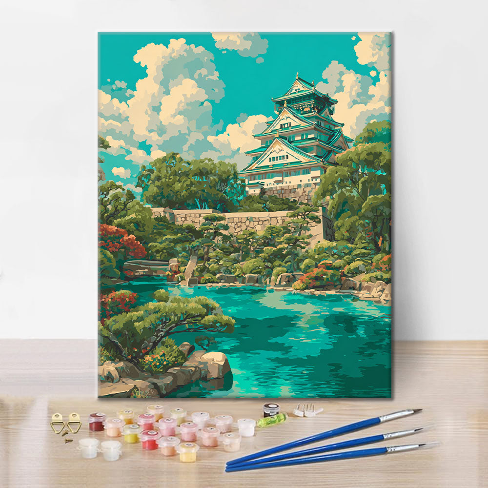 Castillo de Osaka - Pintar por números