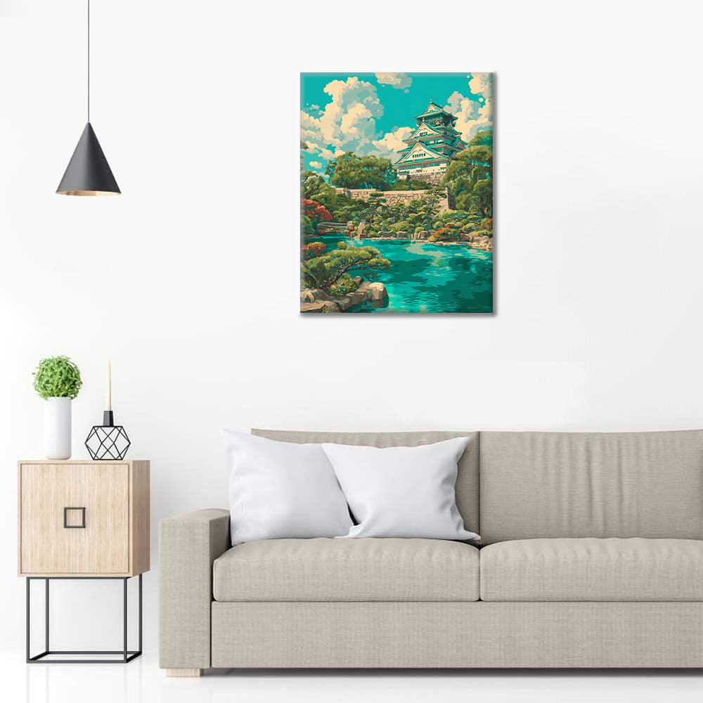 Castillo de Osaka - Pintar por números