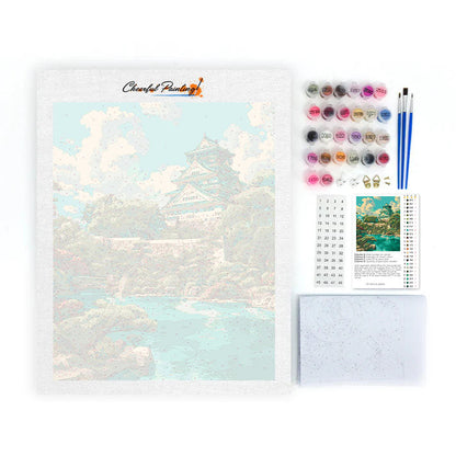 Castillo de Osaka - Pintar por números