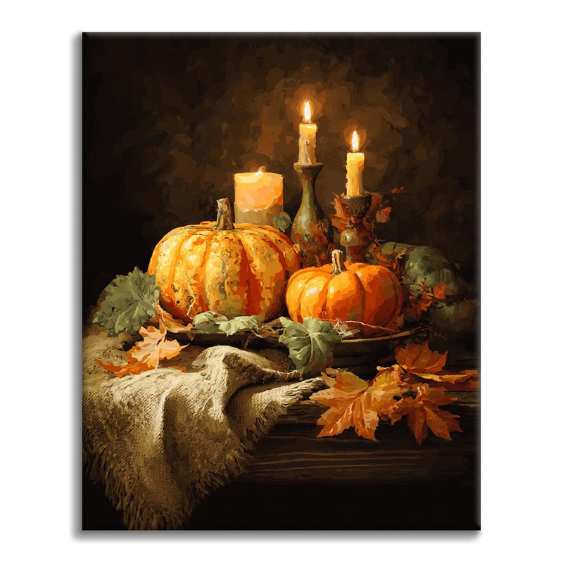 Cena de calabaza - Pintar por números