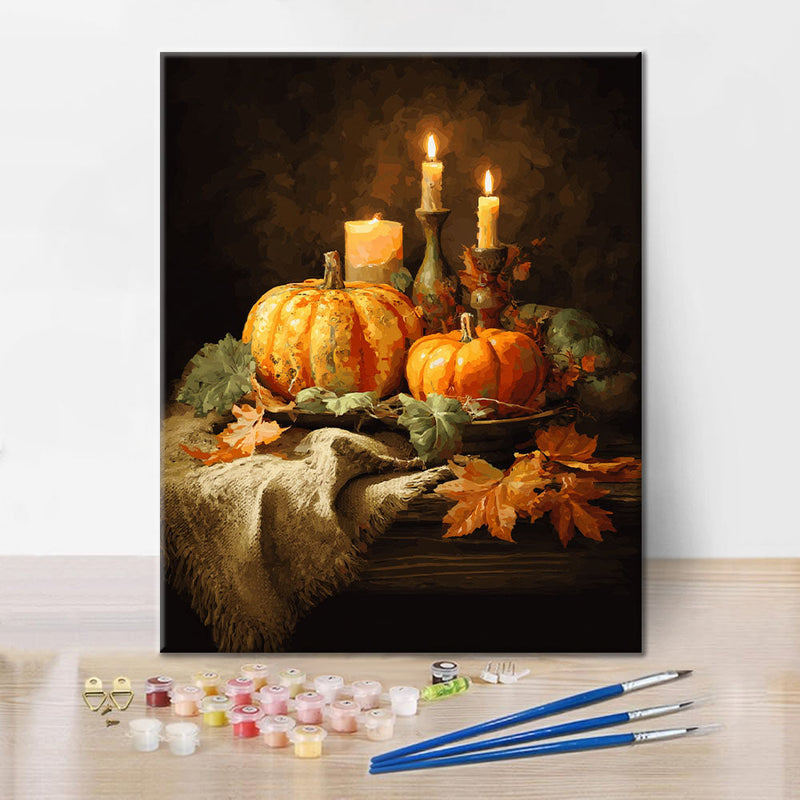Cena de calabaza - Pintar por números