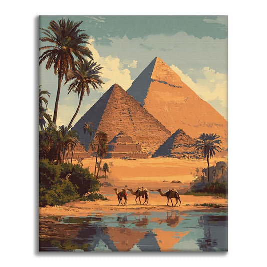 Las pirámides de Giza - Pintar por números