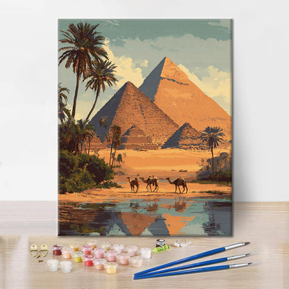 Las pirámides de Giza - Pintar por números