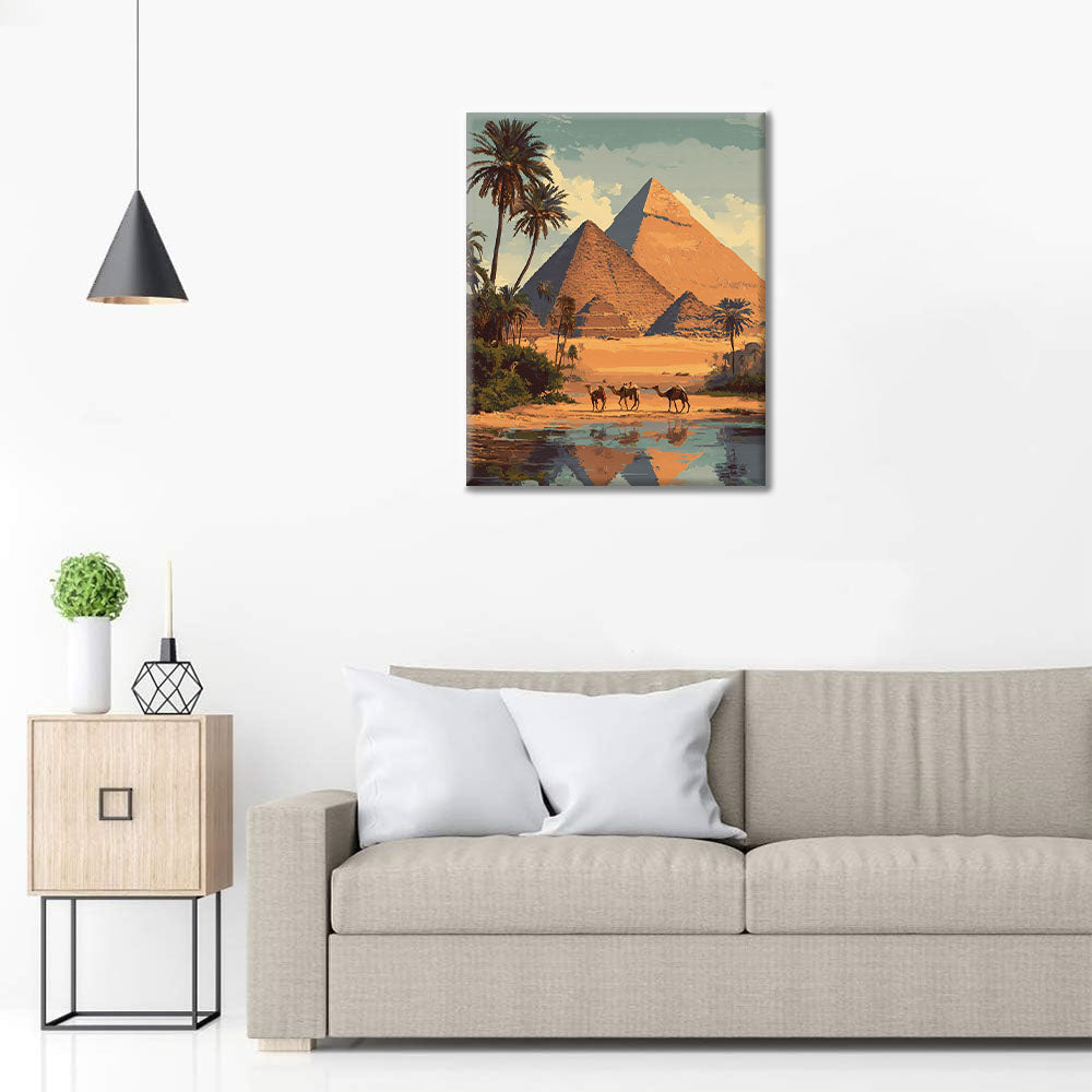 Las pirámides de Giza - Pintar por números