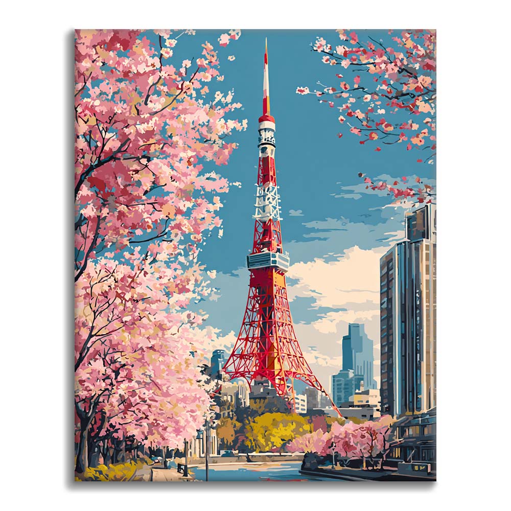 Torre de Tokio - Pintar por números