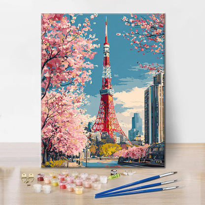 Torre de Tokio - Pintar por números