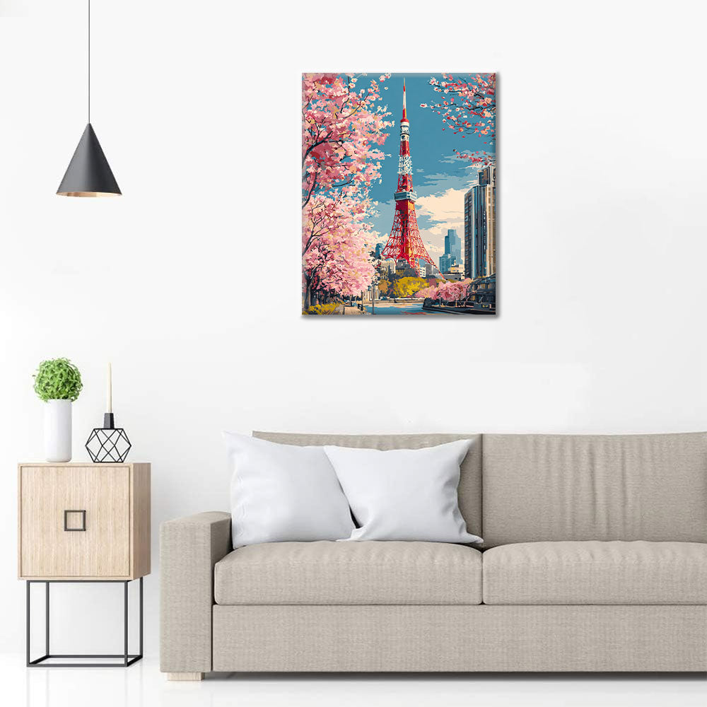Torre de Tokio - Pintar por números
