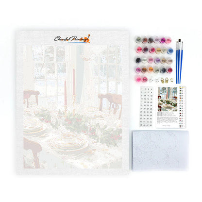 Mesa de invierno maravillosa - Pintar por números