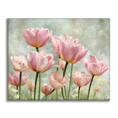 Una hilera de rosas - Pintar por números