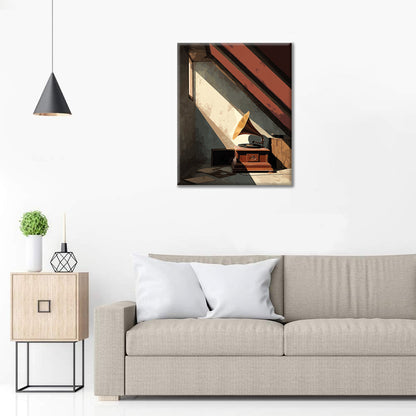 Gramófono de ático - Pintar por números