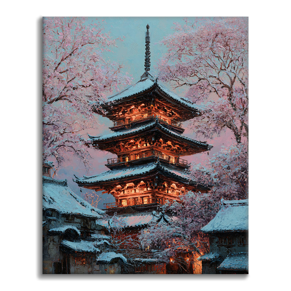 Pagoda de las Flores - Pintar por números