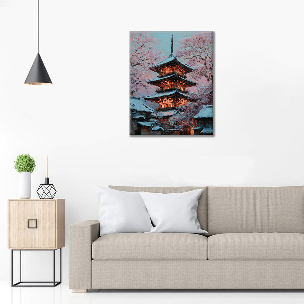 Pagoda de las Flores - Pintar por números