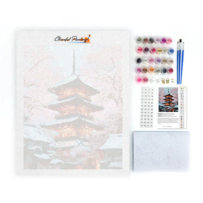 Pagoda de las Flores - Pintar por números