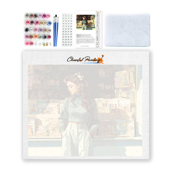 Ventana de librería - Pintar por números