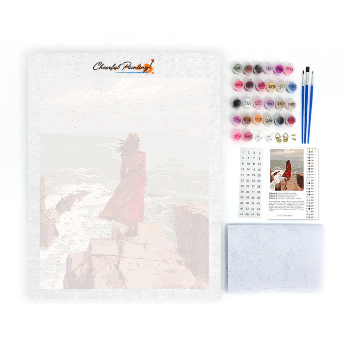 Acantilado costero - Pintar por números