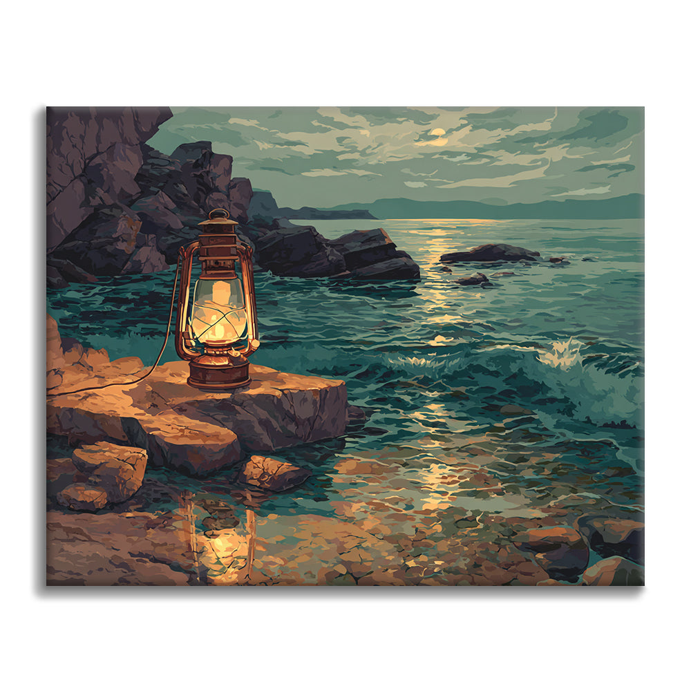 Farol costero - Pintar por números