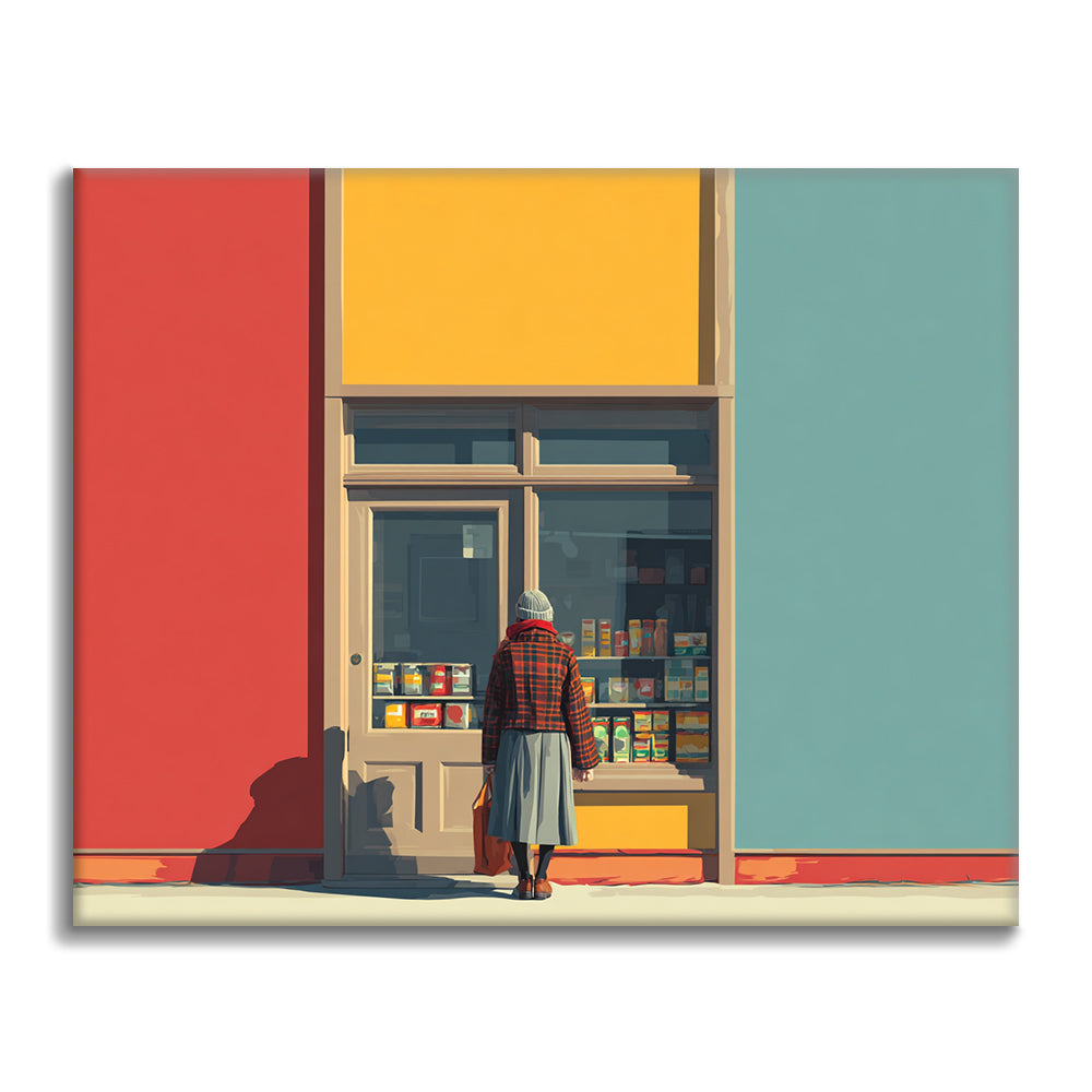 Tienda de la esquina - Pintar por números