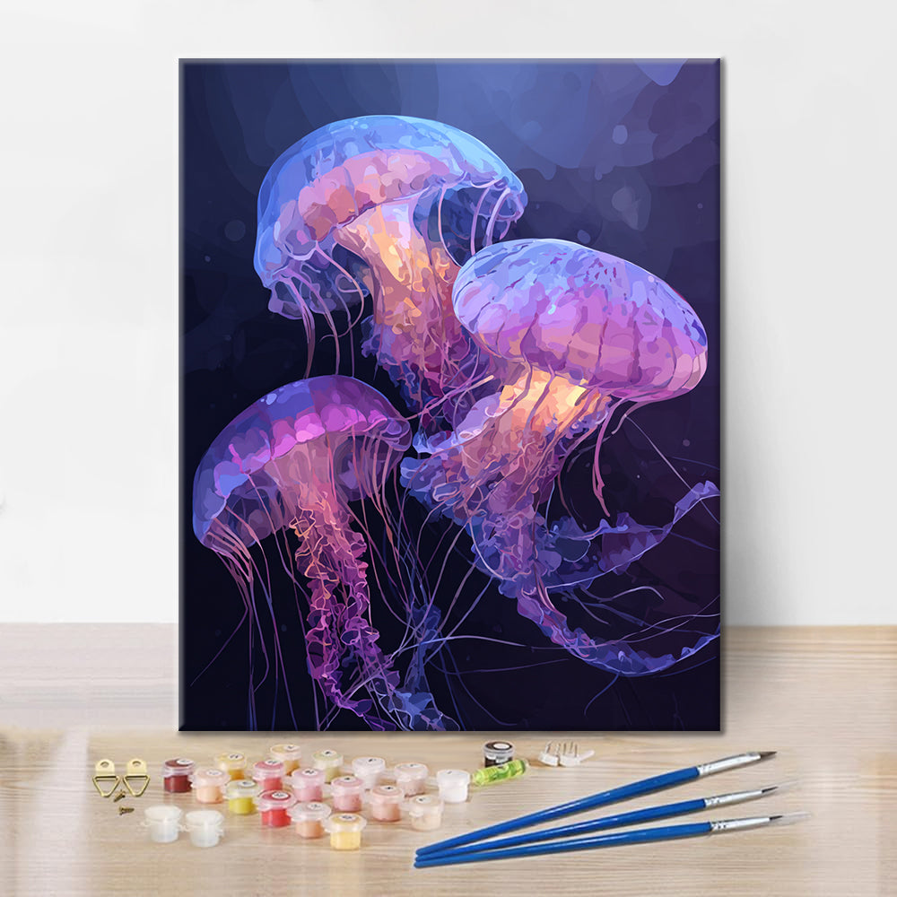 Medusas de ensueño - Pintar por números