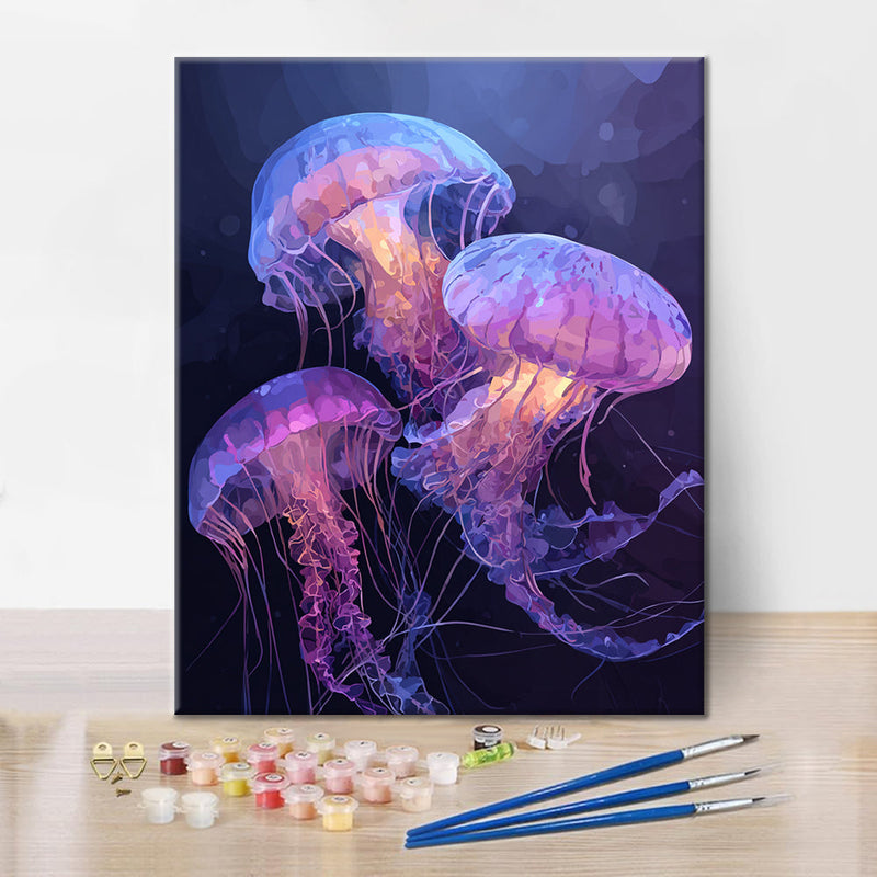 Medusas de ensueño - Pintar por números