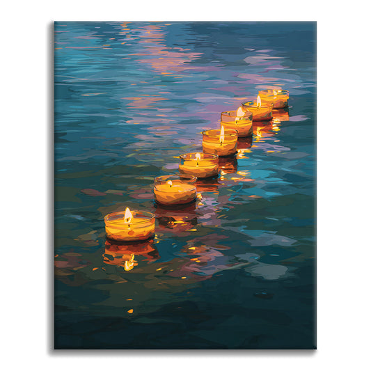 Velas flotantes - Pintar por números