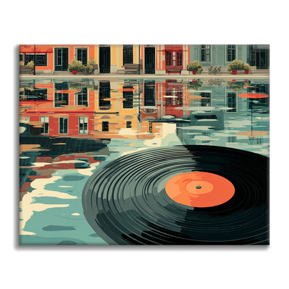 Disco flotante - Pintar por números