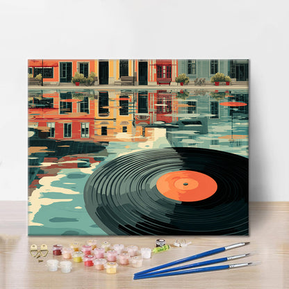 Disco flotante - Pintar por números