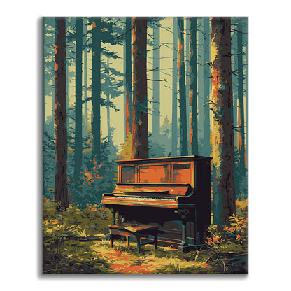 Piano del bosque - Pintar por números