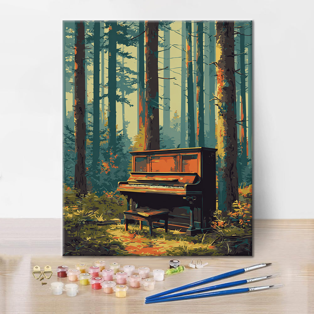 Piano del bosque - Pintar por números