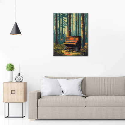 Piano del bosque - Pintar por números