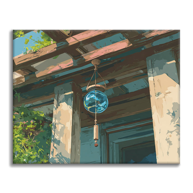 Carillón de viento de cristal - Pintar por números