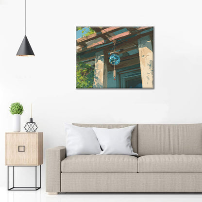 Carillón de viento de cristal - Pintar por números