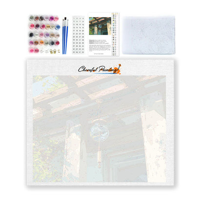 Carillón de viento de cristal - Pintar por números