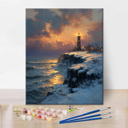 Faro Dorado - Pintar por números