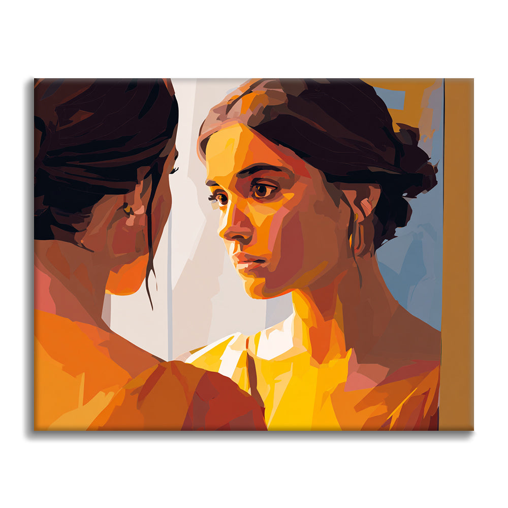 Cara reflejada - Pintar por números
