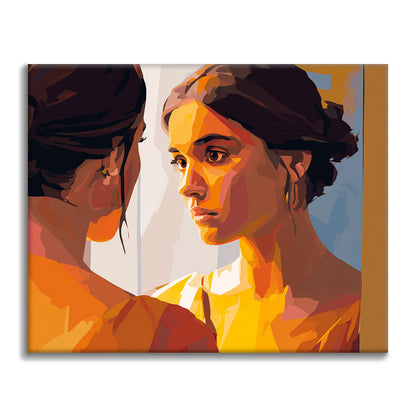 Cara reflejada - Pintar por números
