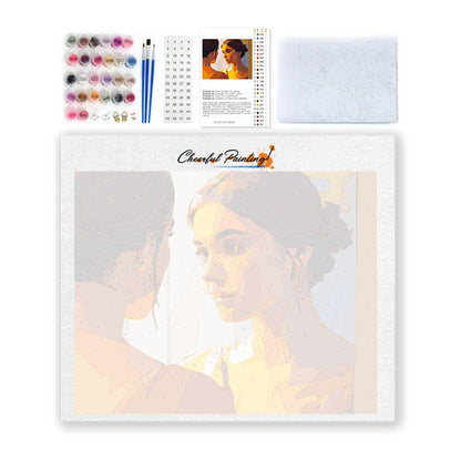 Cara reflejada - Pintar por números
