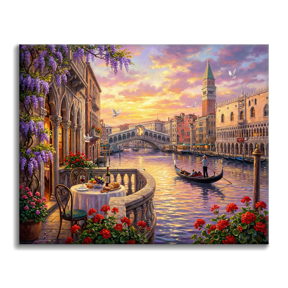 Venecia romántica - Pintar por números