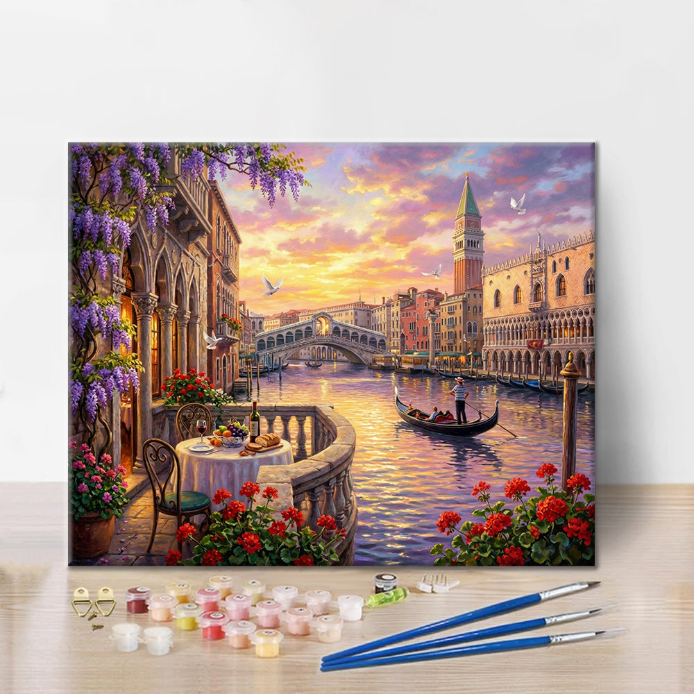 Venecia romántica - Pintar por números