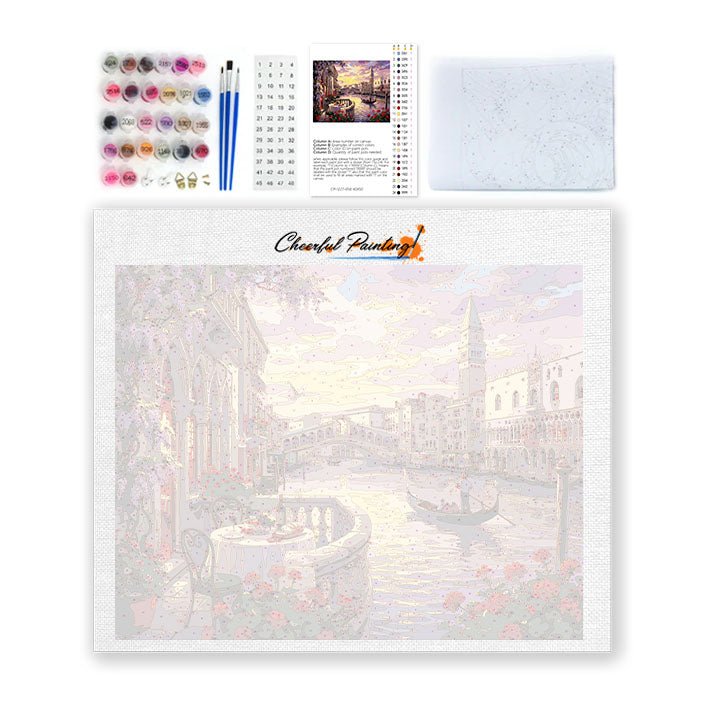 Venecia romántica - Pintar por números