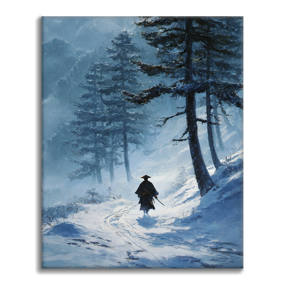 Camino nevado - Pintar por números