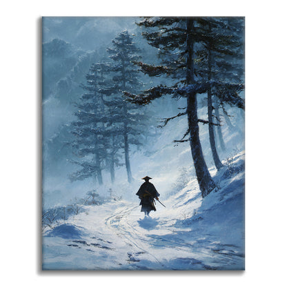 Camino nevado - Pintar por números