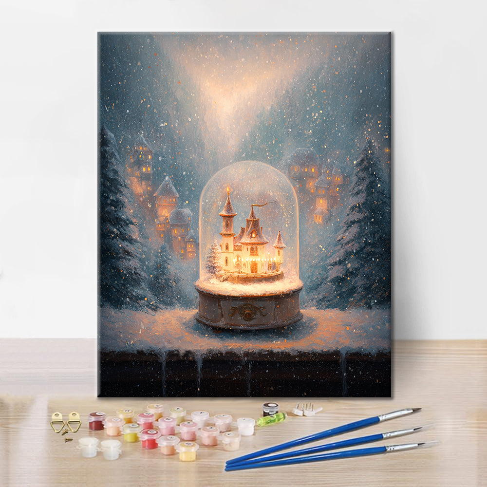 Bola de nieve luminosa - Pintar por números